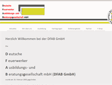 Tablet Screenshot of dfabgmbh.de